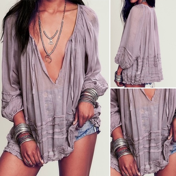 Free People Tops - Free People The Tie That Binds Lilac Top (M/L)